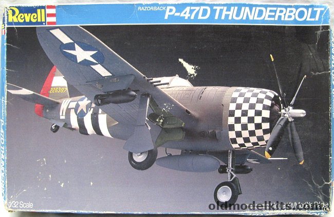 Revell 1/32 Republic P-47D Razorback Thunderbolt - 82FS/78 FG, 4423 plastic model kit